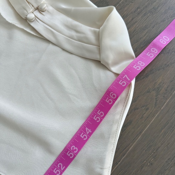 Reformation ROY Satin Wedding Dress Halter Gown - Fior Di Latte - with tags - 12 - Picture 13 of 13